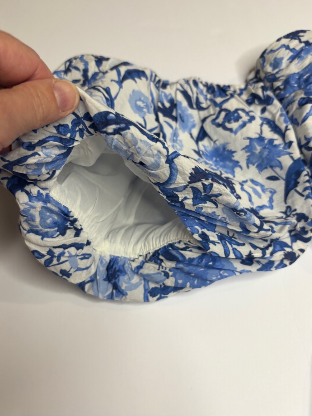Abercrombie & Fitch Blue Floral Mini With Removable Sleeves Size XL Cottagecore - Picture 4 of 7